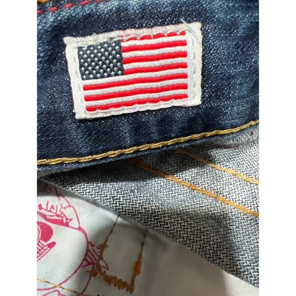 True Religion Ricky Loose Blue Mens Jeans Size 38 - Picture 10 of 11
